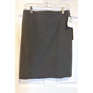 Halogen Gray Pencil‎ Skirt Career Office Wear Petite Size 8